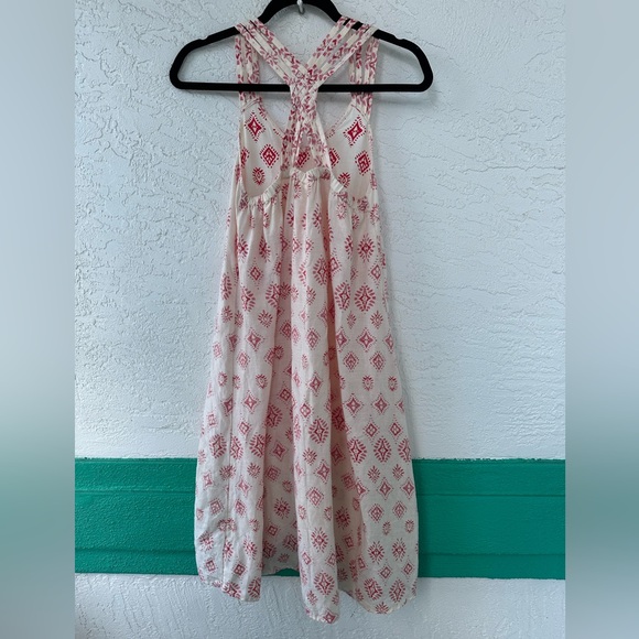 Artisan NY Linen Midi High Low Sundress Geo Aztec Sleeveless Small - Picture 3 of 9